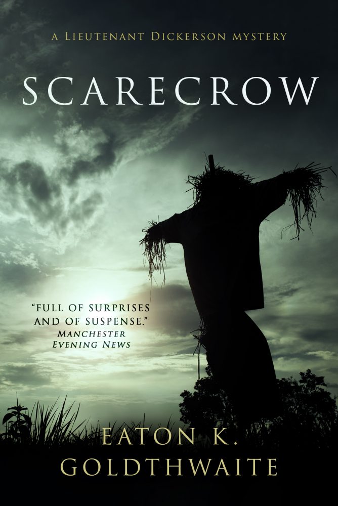 The paper back cover of Scarecrow. 